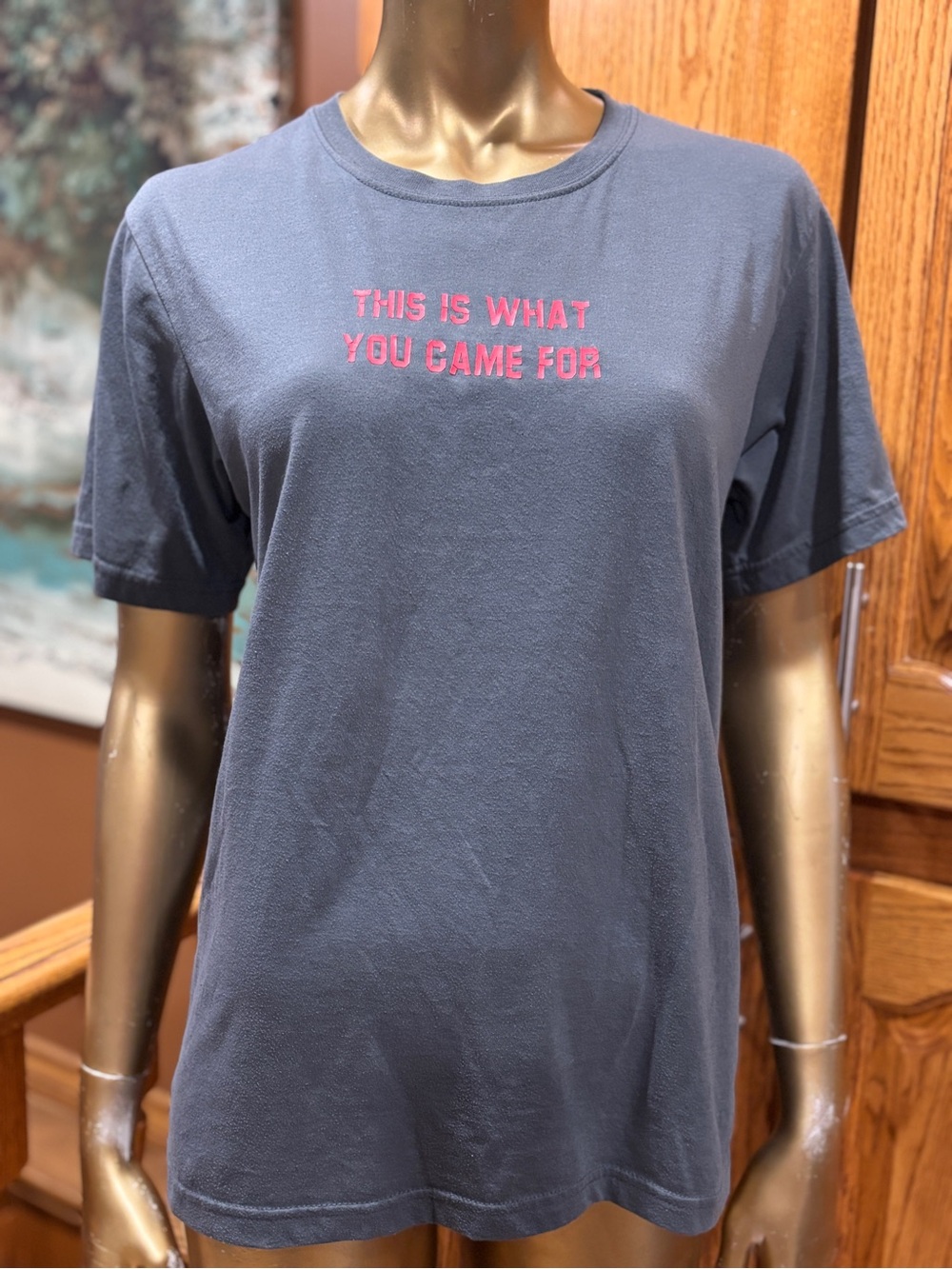Unbranded Blue Graphic Tee - "This Is What You Came For" Youth size